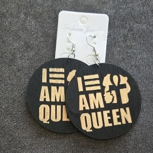 Black and Gold Statement Earrings